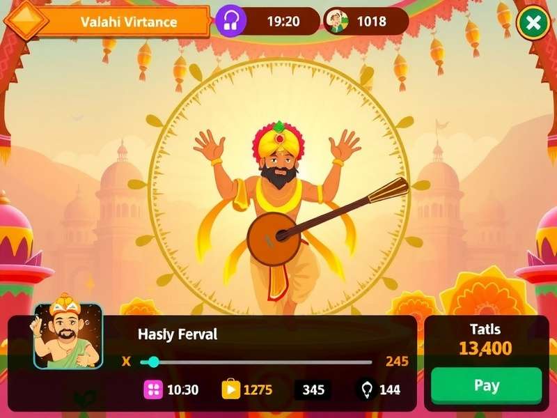 Vaisakhi Vibrance gameplay screenshot showing festival celebration